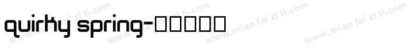 quirky spring字体转换